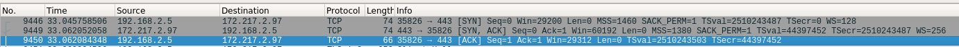 wireshark tcp 3-way handshake